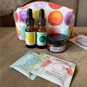 Mad Hippie Skincare Set with Colorful Cosmetic Bag -